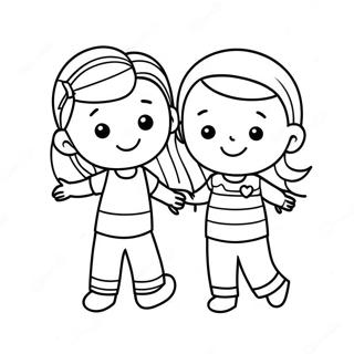 Bffs Having Fun Coloring Page 36932-29696