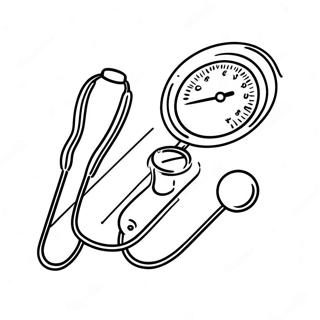 Colorful Stethoscope And Thermometer Coloring Page 36983-29739