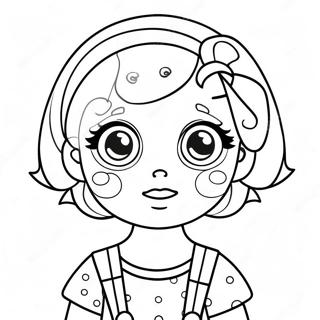 Easy Kawaii Girl Coloring Pages