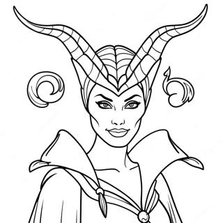 Maleficent With Dragon Coloring Page 3702-3053