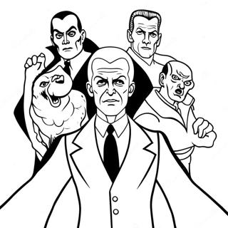 Universal Monsters Coloring Pages