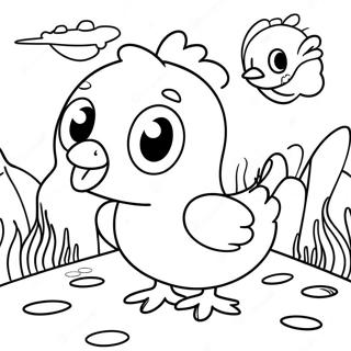 Adventurous Where S Chicky Coloring Page 37043-29795