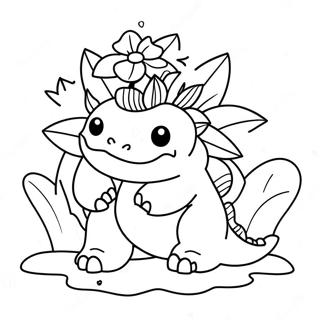 Venusaur With Colorful Flowers Coloring Page 37103-29849