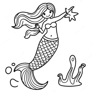 Mermaid Tail Coloring Pages