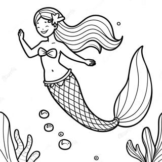 Mermaid Tail Coloring Page 37132-29863