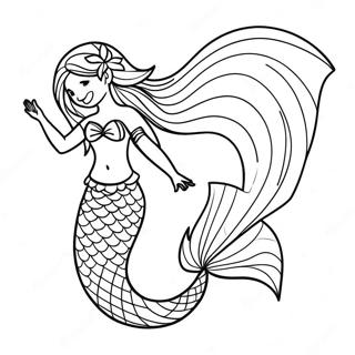 Mermaid Tail Coloring Pages