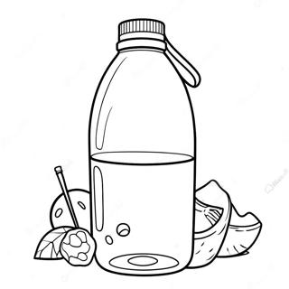 Water Bottle Coloring Pages