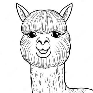 Alpaca Coloring Pages