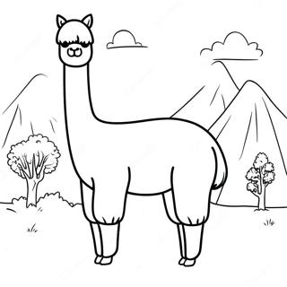 Alpaca Coloring Page 37172-29891