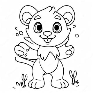 Cute Animal Mascot Coloring Page 37183-29901