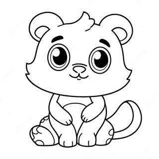 Cute Animal Mascot Coloring Page 37183-29902