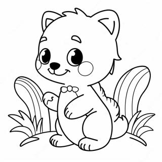 Cute Animal Mascot Coloring Page 37183-29903