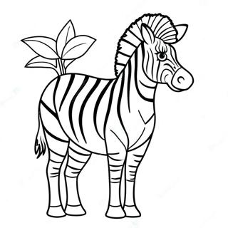 Zebra Coloring Pages