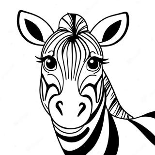 Zebra Coloring Page 371-291