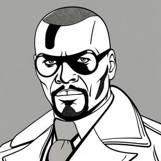 Nick Fury Coloring Page 37202-29912