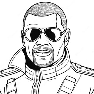 Nick Fury With Eye Patch Coloring Page 37203-29917