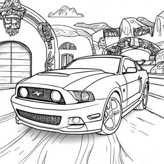 Mustang Gt Mustang Coloring Pages