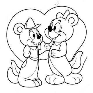 Disney Valentines Coloring Page 37222-29935