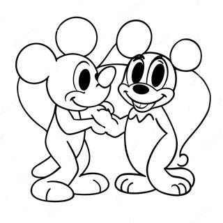 Disney Valentines Coloring Page 37222-29936