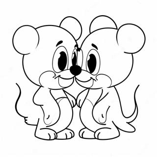 Disney Valentines Coloring Pages