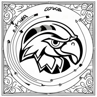 Iowa Hawkeye Logo Coloring Page 37232-29939