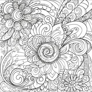 Intricate Swirl Coloring Page 37253-29955