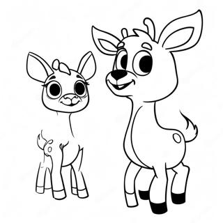 Rudolph And Clarice Coloring Page 37262-29966