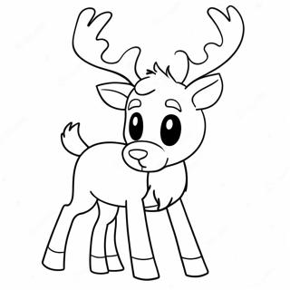 Rudolph With Shiny Red Nose Coloring Page 37263-29964