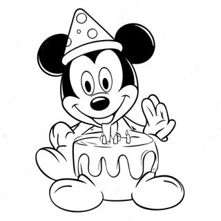 Happy Birthday Mickey Mouse Clubhouse Coloring Pages