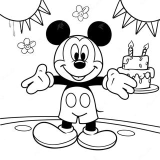 Happy Birthday Mickey Mouse Clubhouse Coloring Page 37272-29979