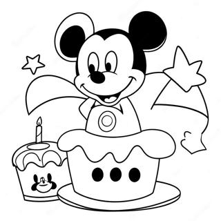 Happy Birthday Mickey Mouse Clubhouse Coloring Page 37272-29980