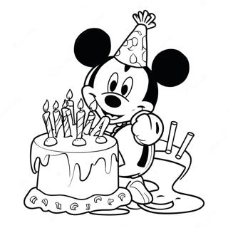 Happy Birthday Mickey Mouse Clubhouse Coloring Pages