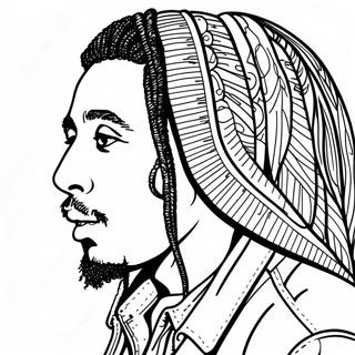 Bob Marley Coloring Page 37282-29975