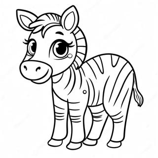 Cute Baby Zebra Coloring Page 372-300