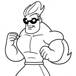 Johnny Bravo Coloring Pages