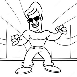 Johnny Bravo Coloring Pages