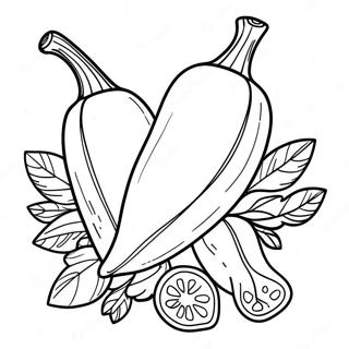 Chili Pepper Coloring Page 37312-29998