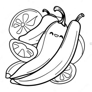 Chili Pepper Coloring Page 37312-30000