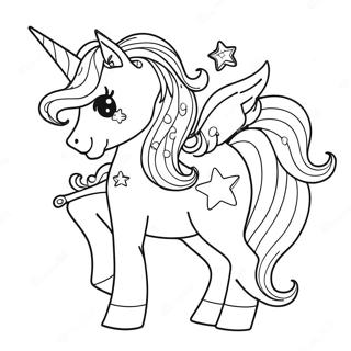 Sparkly Unicorn Lol Coloring Page 37333-30024