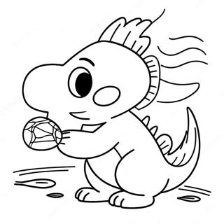 Catch Tiny Ping Coloring Page 37342-30019