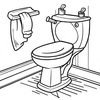 Toilet Bound Coloring Page 37352-30036