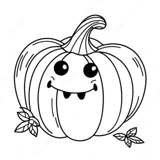 Cute Halloween Pumpkin Coloring Page 37362-30039