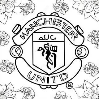 Manchester United Logo Coloring Page 37372-30046