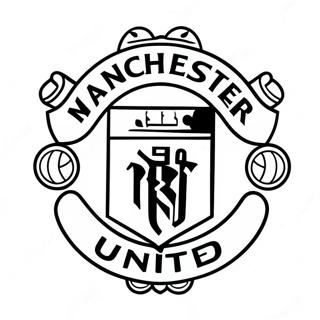 Manchester United Logo Coloring Page 37372-30047