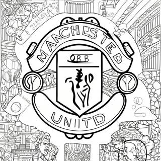 Manchester United Logo Coloring Page 37372-30048