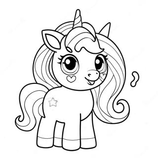 Sparkly Unicorn Lol Pets Coloring Page 37383-30054