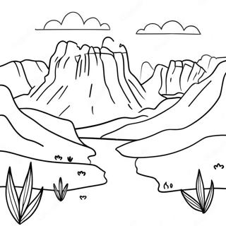 Utah Landscape Coloring Page 37412-30078