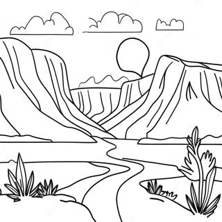 Utah Landscape Coloring Page 37412-30079