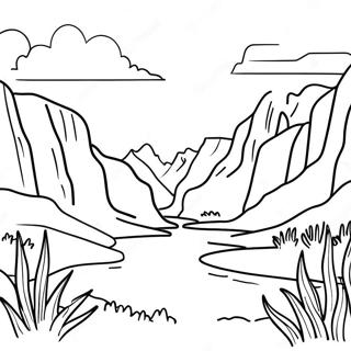 Utah Landscape Coloring Page 37412-30080