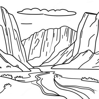 Beautiful Utah National Parks Coloring Page 37413-30093